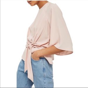 Express Black Tie Blouse